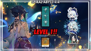 LEVEL 1 WEAPON AND TALENT XIAO vs FLOOR 12