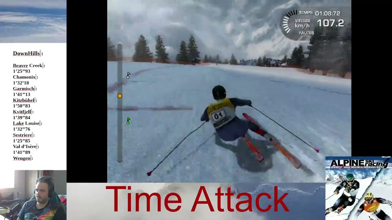 Wengen Downhill - Alpine Ski Racing 2007 - 1'53"110 (Current World Record)