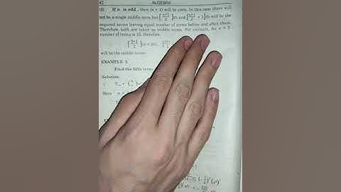 The Binomial Theorem #Chapter_2 #Exercise 2.2 #Eamples  [Students Nest]