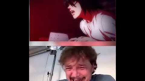 L - Pedro Pascal crying (spoiler)