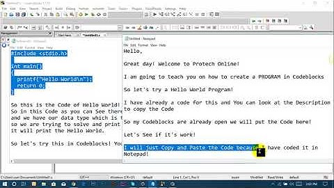 Codeblocks Tutorial  **HelloWorld**