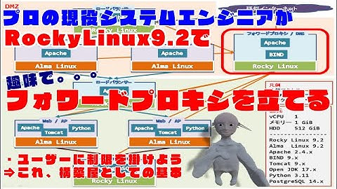 #004【Linux サーバー構築】Rocky Linux 9.2 上に Apache を使ってフォワードプロキシを立てる。ここでは、ユーザーに制限を掛ける、基本中の基本。