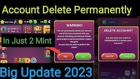 How To Delete Ludo Star Account Permanently | Ludo Star Id Delete | How I Delete My Ludo Account