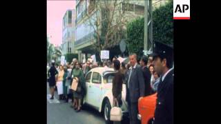 SYND 13-3-74 DEMONSTRATION ON PAYMENT OF COMPENSATION TO SURVIVORS OF NAZI GERMANY