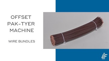 Wire Bundles Tying Pak-Tyer Offset Elastic Tying Machine