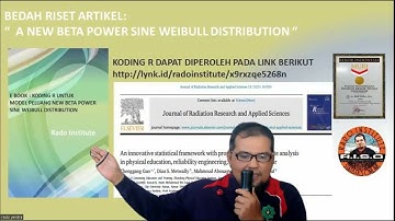 BEDAH RISET ARTIKEL, NEW BETA POWER SINE WEIBULL DISTRIBUTION