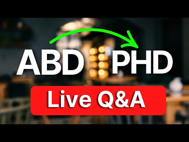 Live Dissertation Q&A w/ Dr. Goings