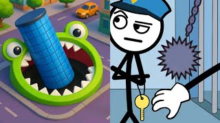 Hole.io VS Thief Puzzle Gameplay IOS Android