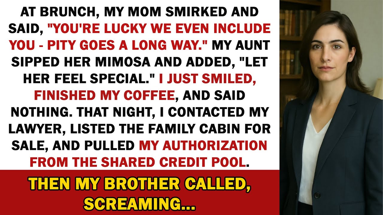 At Brunch, My Mom Smirked And Said, “You’re Lucky We Even Include You — Pity Goes A Long Way.”