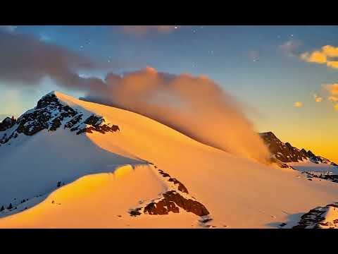 AI Creates the Ultimate Nature Fusion: Water, Snow, Stars, and Dark Night