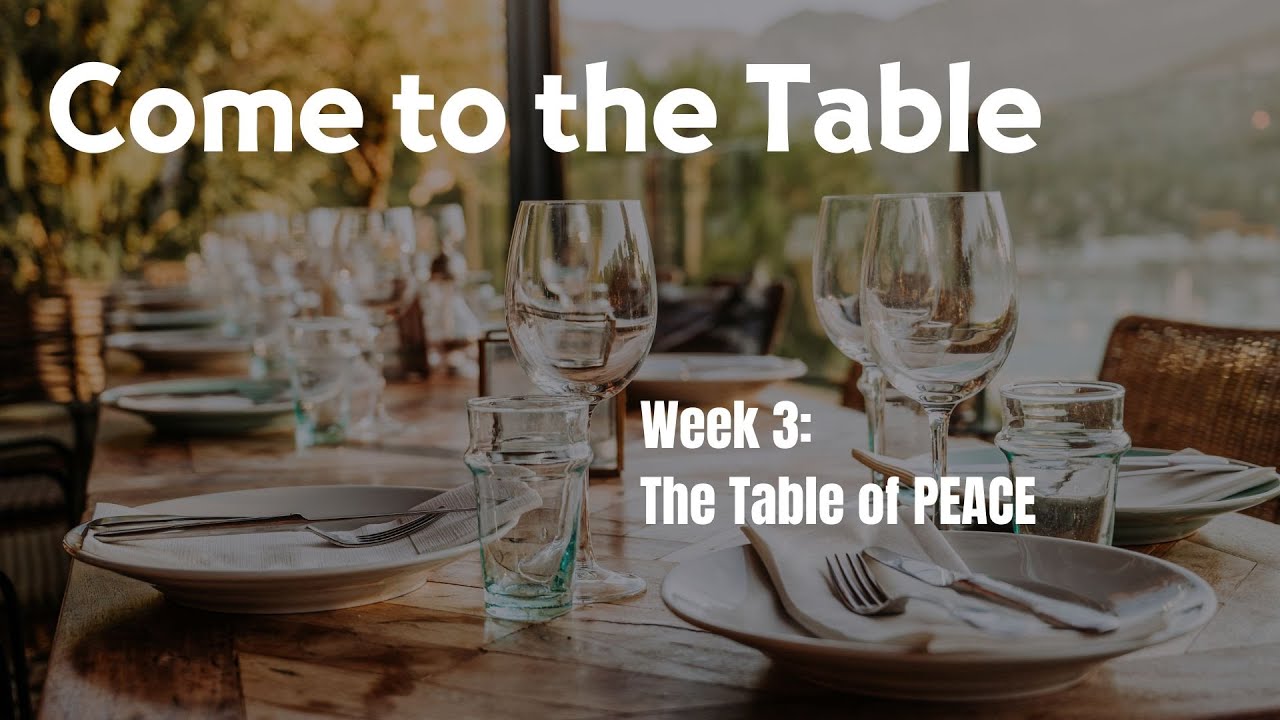 October 1 2023 come to the table of peace youtube