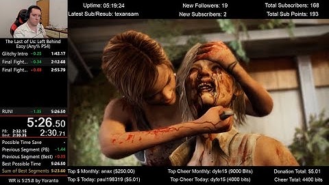 The Last of Us: Left Behind Speedrun (5:26.50) for Any% PS4/PS5