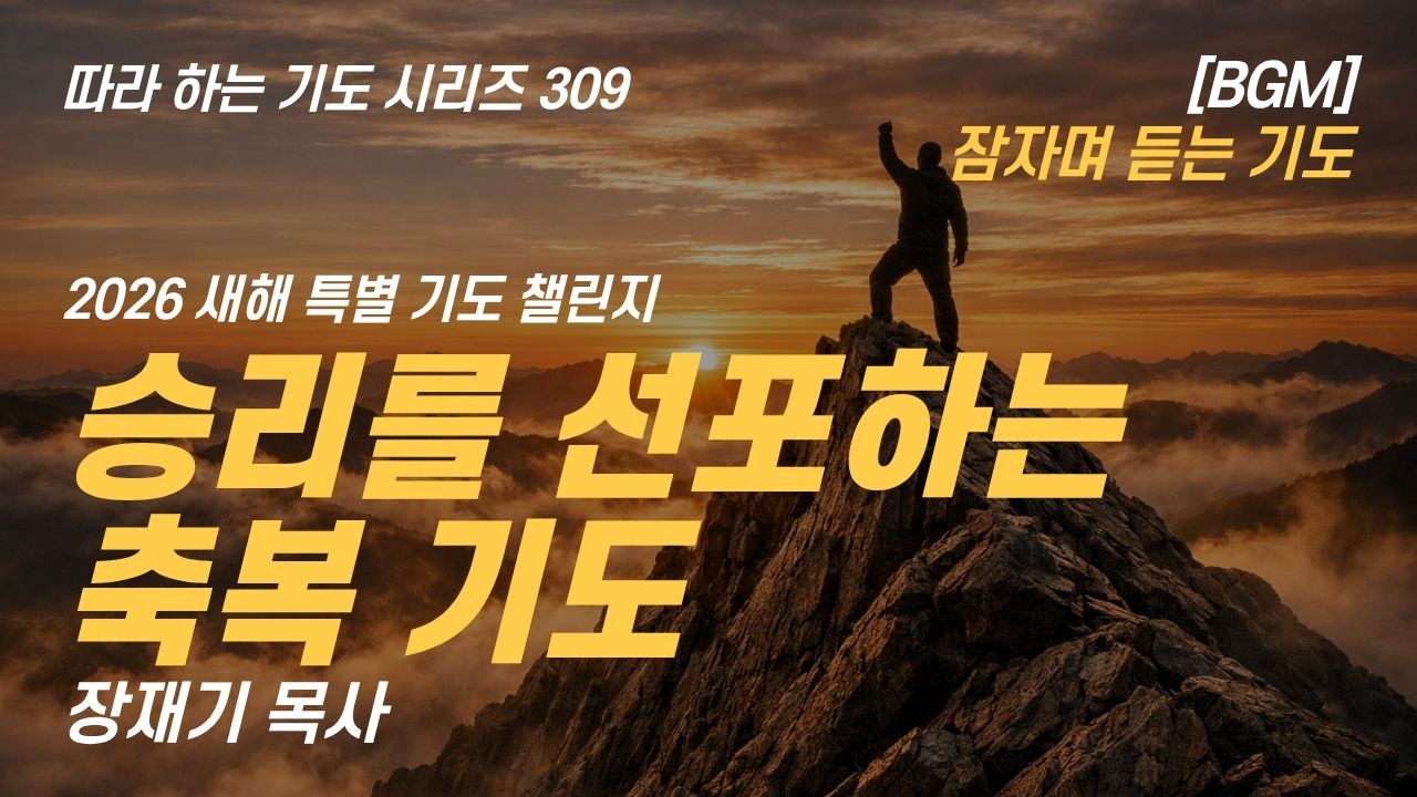 2026 새해 특별 기도 챌린지, 승리를 선포하는 축복 기도 (따라하는 기도시리즈) 309 장재기 목사 잠자며 듣는 기도