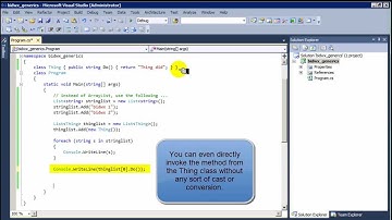 .NET Generics - Use List«» Instead of ArrayList!  Visual Studio 2010 C# .NET Collections Tutorial