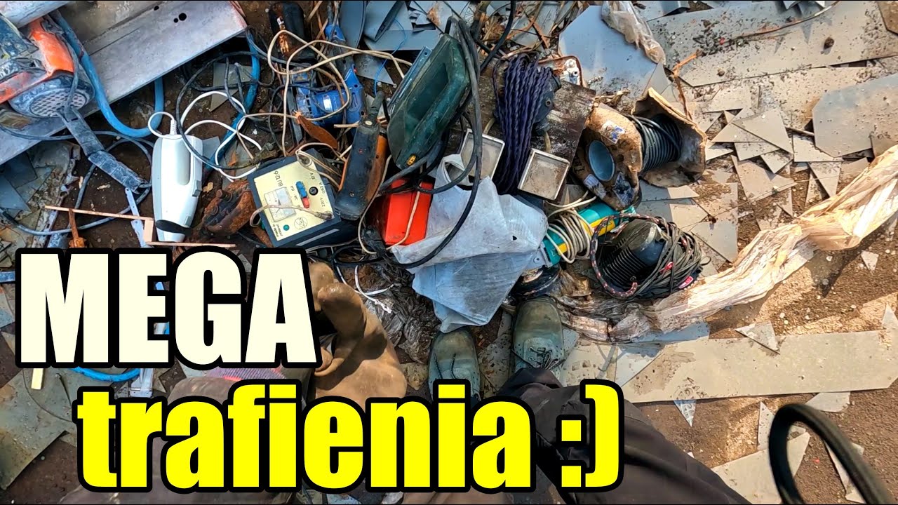 Już byłem płacić... a tu Pan przywiózł takie fajne fanty na złom :) Elektronarzędzia, imadła itd.