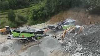 Мобильный дробильно сортировочный комплекс