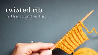 Knitting tutorial: Twisted rib