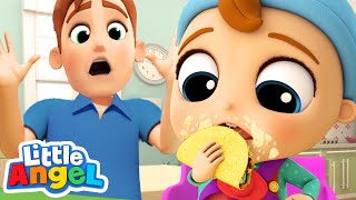 Mealtime Song Good Habits Little Angel Kids Songs Nursery Rhymes