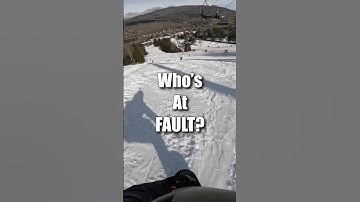Is the person uphill ALWAYS at fault? #snowboarding #skiing #mountains #adventure #fail #snow #ouch