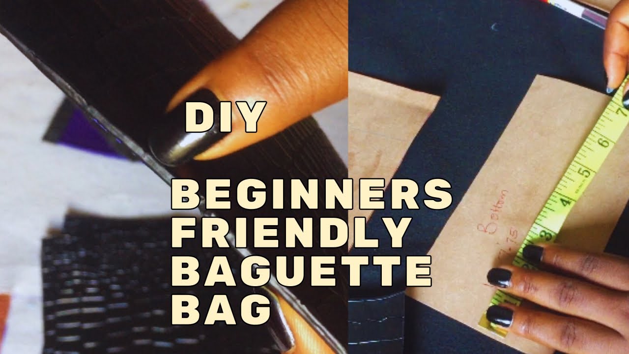 DIY baguette shoulder bag tutorial (free pattern) 