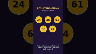 Resultado QUINA 7050 - 14/06/2026 🎯