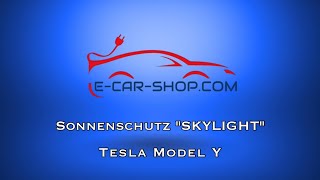 Sonnenschutz SKYLIGHT Tesla Model Y 