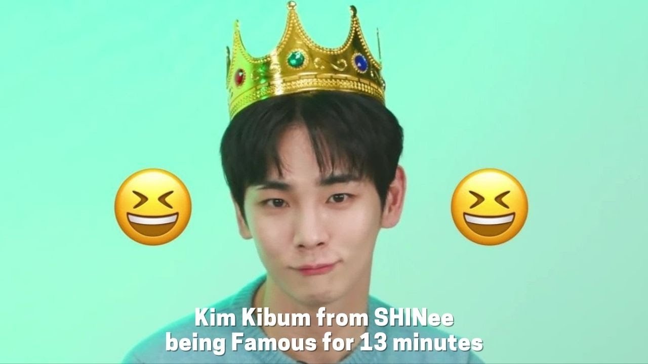 Kim Kibum from SHINee being famous for 13 minutes