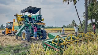 2 John Deere 5310 Harvester Stuck in Mud Rescue by JCB 3DX Plus | Jcb Harvester