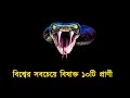 সর্বকালের সবচেয়ে বিষাক্ত ১০টি প্রাণী !! যাদের সাক্ষাৎ মানেই মৃত্যুকে কাছে ডেকে আনা|