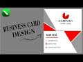 How To Make Business Card Design In Corel DRAW | Visiting Card Design Tutorial In Urdu Hindi / 2024