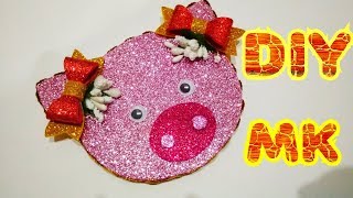 DIY. МАГНИТ СВИНКА. ХРЮША. НА ХОЛОДИЛЬНИК.MAGNET PIG. PIGGY. ON THE REFRIGERATOR.