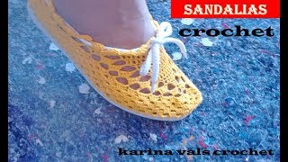 ALPARGATAS TEJIDAS A CROCHET PASO A PASO PARA DAMA 👠👠 - YouTube