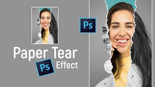 Photo Editing Idea - Paper Tear Effect Hindi Tutorial  in Photoshop