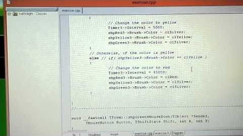 TRAFFIC LIGHT SIMULATION SYSTEM USING BORLAND C++