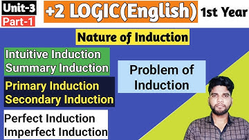 +2 logic,Nature of Induction, Primary & Secondary Induction