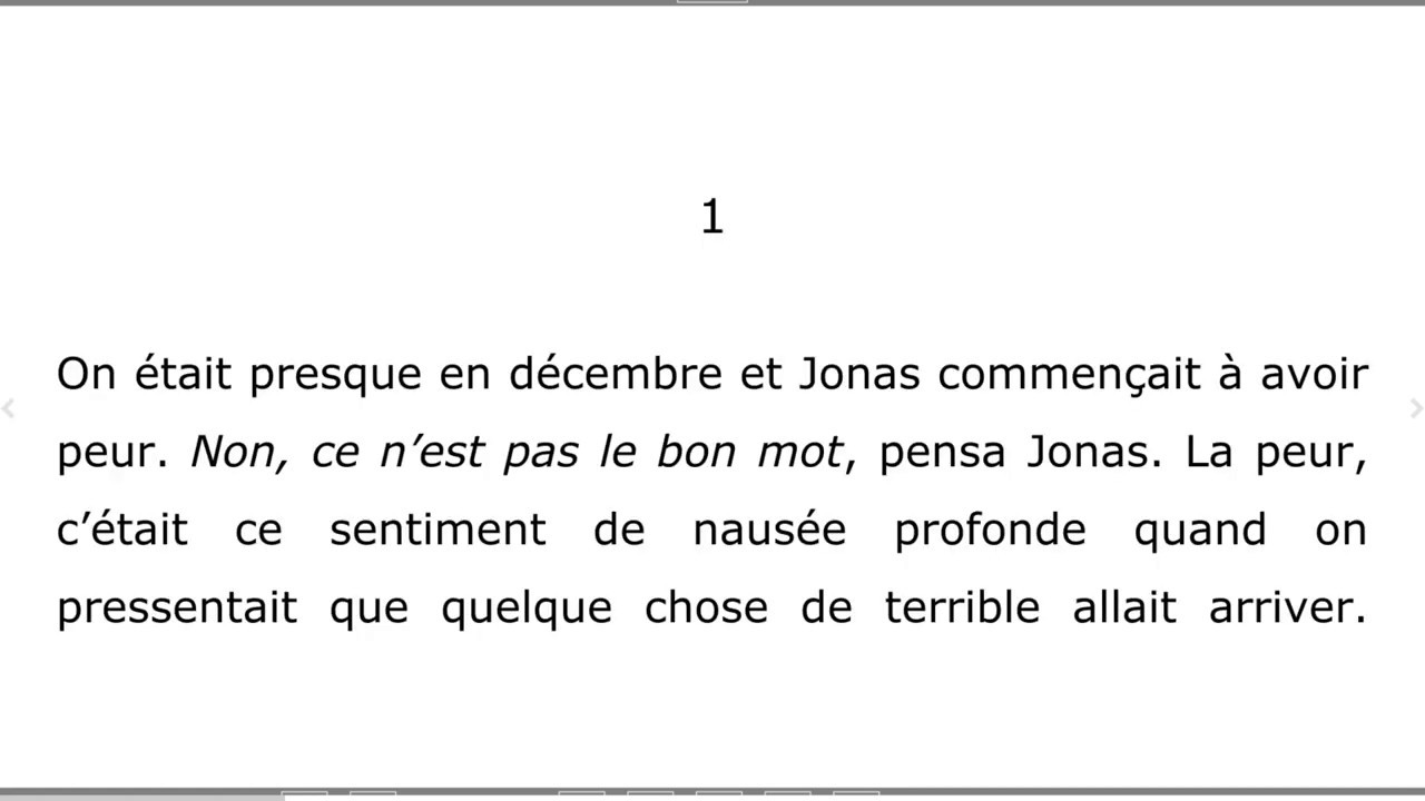 Le Passeur Resume Par Chapitre 1