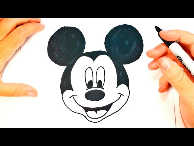 How to draw Mickey Mouse | Mickey Mouse Easy Draw Tutorial - YouTube