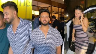 Elvish Yadav Avneet Kaur Came at Dinner Party in Mumbai today