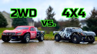 2WD vs. 4X4 Traxxas Slash Comparison!