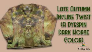 Tie Dye Designs:  Late Autumn Incline Twist (Dark Horse Dye)