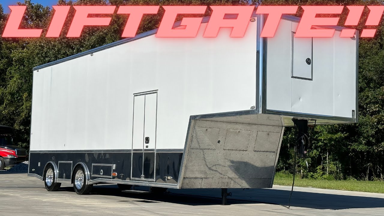 2015 5150 Race Trailers 36' Hydraulic Liftgate Trailer w/Onan