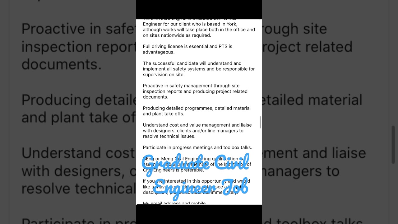 Graduate Jobs In U.K. | Fresher Jobs in UK | Civil Engineering Jobs in U.K.