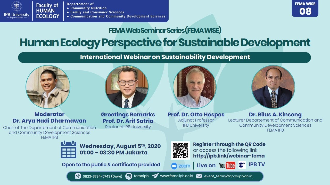 FEMA WEBINAR: International Webinar on Sustainability Development - YouTube