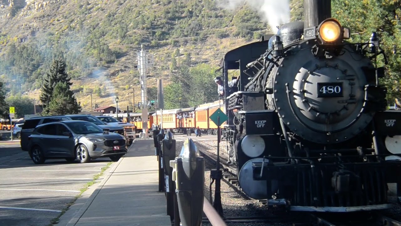 Durango and Silverton K-36 480 leaving Durango Nikon footage