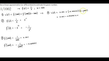 Math 1A 3.9.18 Use a linear approximation (or differentials) to estimate the given number.