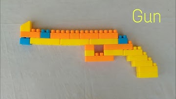 How to make a Gun with Building Blocks (Gun-14)/Building Blocks for Kids/Blocks Gun/Blocks Games/