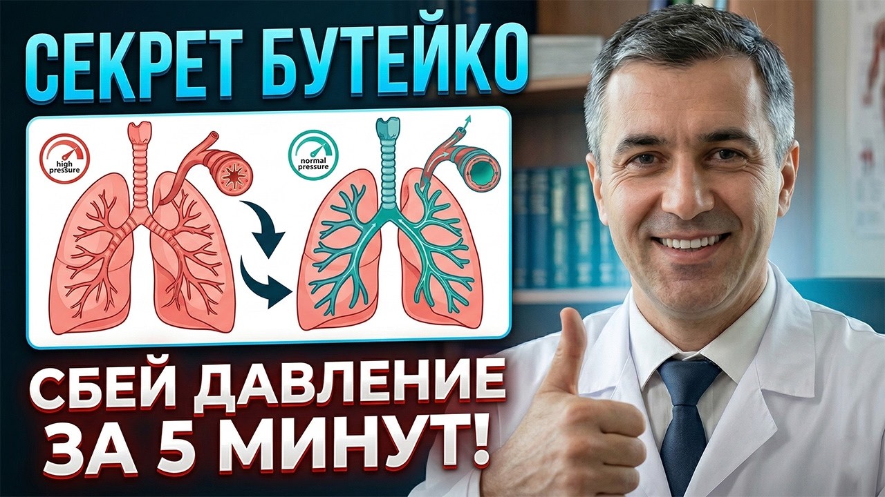 ГИПЕРТОНИЯ УЙДЕТ САМА! 🔥 МЕТОД БУТЕЙКО: КАК ОДНО УПРАЖНЕНИЕ СПАСАЕТ ОТ ИНСУЛЬТА! 🧠✨