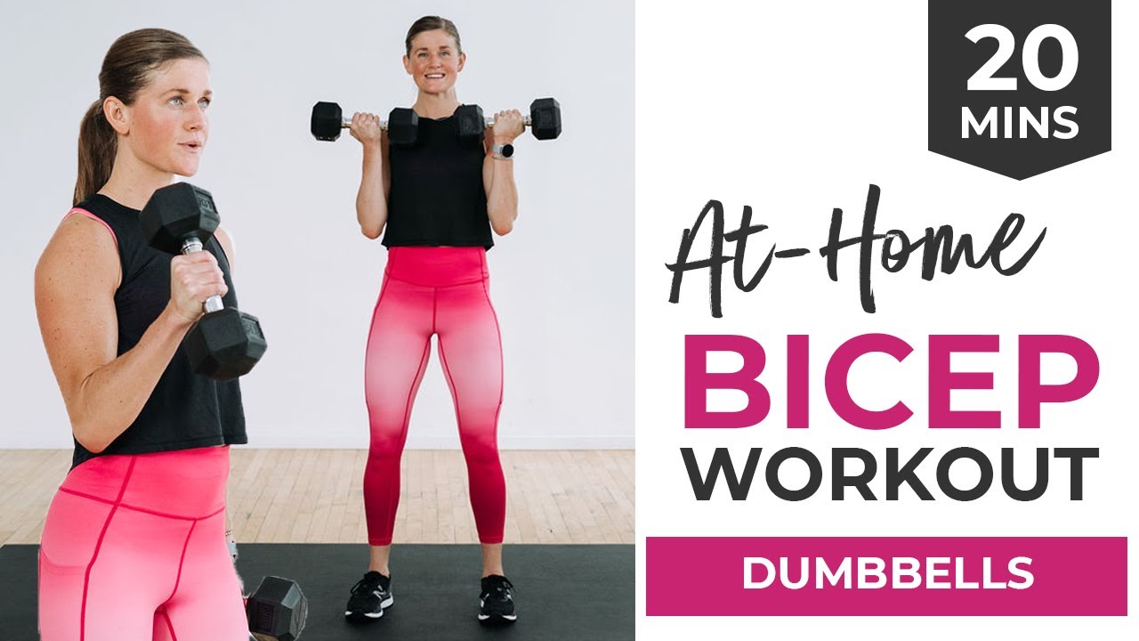 20-Minute BICEP WORKOUT with Dumbbells At Home