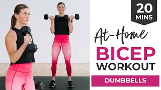 20-Minute BICEP WORKOUT with Dumbbells At Home | 5 BEST BICEPS Exercises screenshot 5
