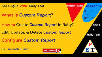 Custom report in Rally